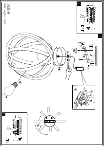 Bruksanvisning Eglo 43736 Lampa