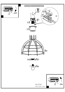 Bruksanvisning Eglo 43766 Lampa