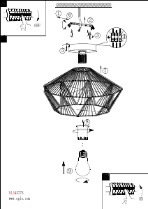 Bruksanvisning Eglo 43775 Lampa