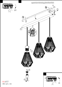 Bruksanvisning Eglo 43777 Lampa