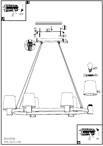 Bruksanvisning Eglo 43782 Lampa