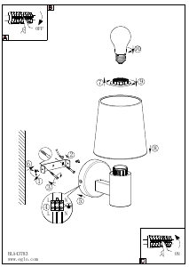 Bruksanvisning Eglo 43783 Lampa