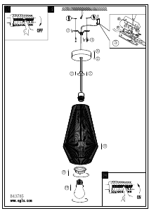 Bruksanvisning Eglo 43785 Lampa