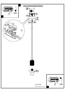 Bruksanvisning Eglo 43801 Lampa