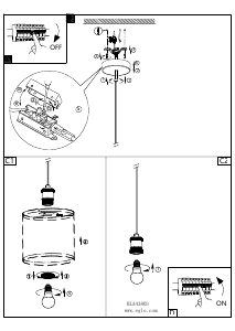 Bruksanvisning Eglo 43803 Lampa