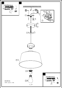 Bruksanvisning Eglo 43816 Lampa