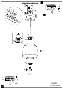 Bruksanvisning Eglo 43821 Lampa