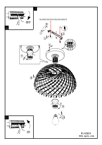 Bruksanvisning Eglo 43831 Lampa