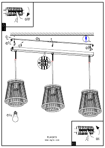 Bruksanvisning Eglo 43853 Lampa