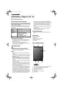Bedienungsanleitung Blaupunkt DT 10 Grafiktablett