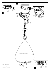 Bruksanvisning Eglo 49768 Lampa