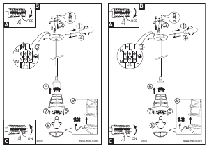 Bruksanvisning Eglo 49809 Lampa