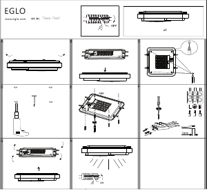 Bruksanvisning Eglo 75666 Lampa