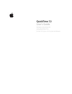 Manual Apple QuickTime 7.3