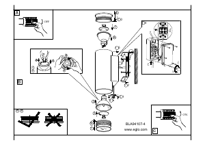 Bruksanvisning Eglo 94107 Lampa