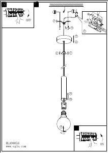 Bruksanvisning Eglo 98056 Lampa