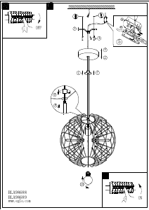 Bruksanvisning Eglo 98688 Lampa