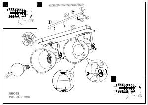 Bruksanvisning Eglo 99075 Lampa