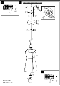 Bruksanvisning Eglo 99082 Lampa