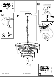 Bruksanvisning Eglo 99097 Lampa