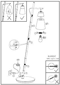 Bruksanvisning Eglo 99547 Lampa