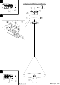 Bruksanvisning Eglo 99591 Lampa