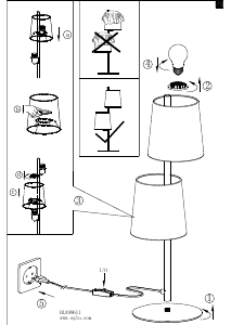 Bruksanvisning Eglo 99611 Lampa