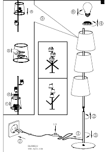 Bruksanvisning Eglo 99612 Lampa