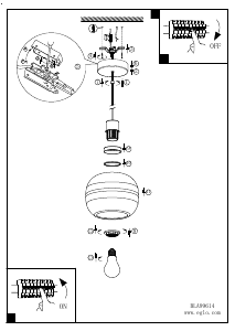 Bruksanvisning Eglo 99616 Lampa