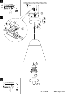 Bruksanvisning Eglo 99628 Lampa