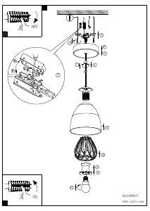 Bruksanvisning Eglo 390037 Lampa