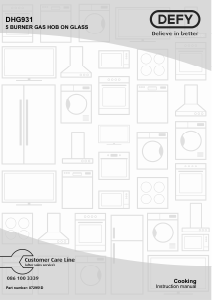 Handleiding Defy DHG931 Kookplaat