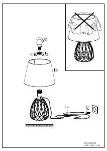 Bruksanvisning Eglo 390039 Lampa