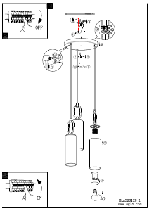 Bruksanvisning Eglo 390128 Lampa