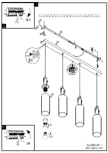 Bruksanvisning Eglo 390129 Lampa