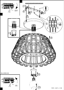 Bruksanvisning Eglo 390149 Lampa