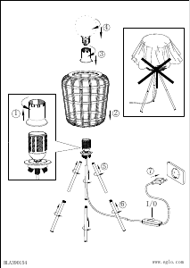 Bruksanvisning Eglo 390154 Lampa