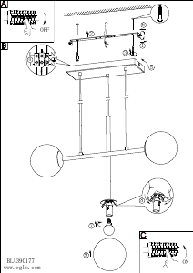 Bruksanvisning Eglo 390177 Lampa