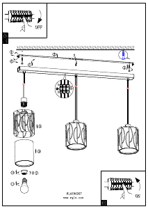 Bruksanvisning Eglo 390207 Lampa