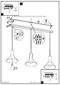 Bruksanvisning Eglo 390219 Lampa