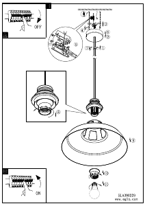 Bruksanvisning Eglo 390229 Lampa