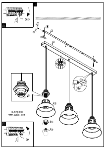 Bruksanvisning Eglo 390231 Lampa