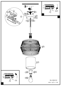 Bruksanvisning Eglo 390233 Lampa