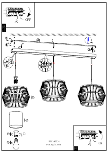 Bruksanvisning Eglo 390234 Lampa