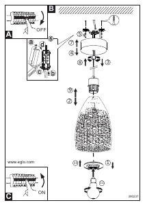 Bruksanvisning Eglo 390237 Lampa