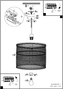 Bruksanvisning Eglo 390238 Lampa