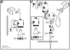 Bruksanvisning Eglo 900121 Lampa