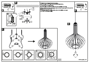 Bruksanvisning Eglo 900152 Lampa