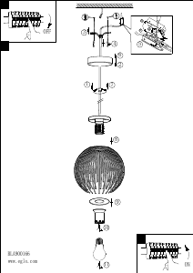 Bruksanvisning Eglo 900166 Lampa