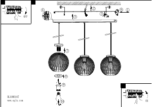 Bruksanvisning Eglo 900167 Lampa